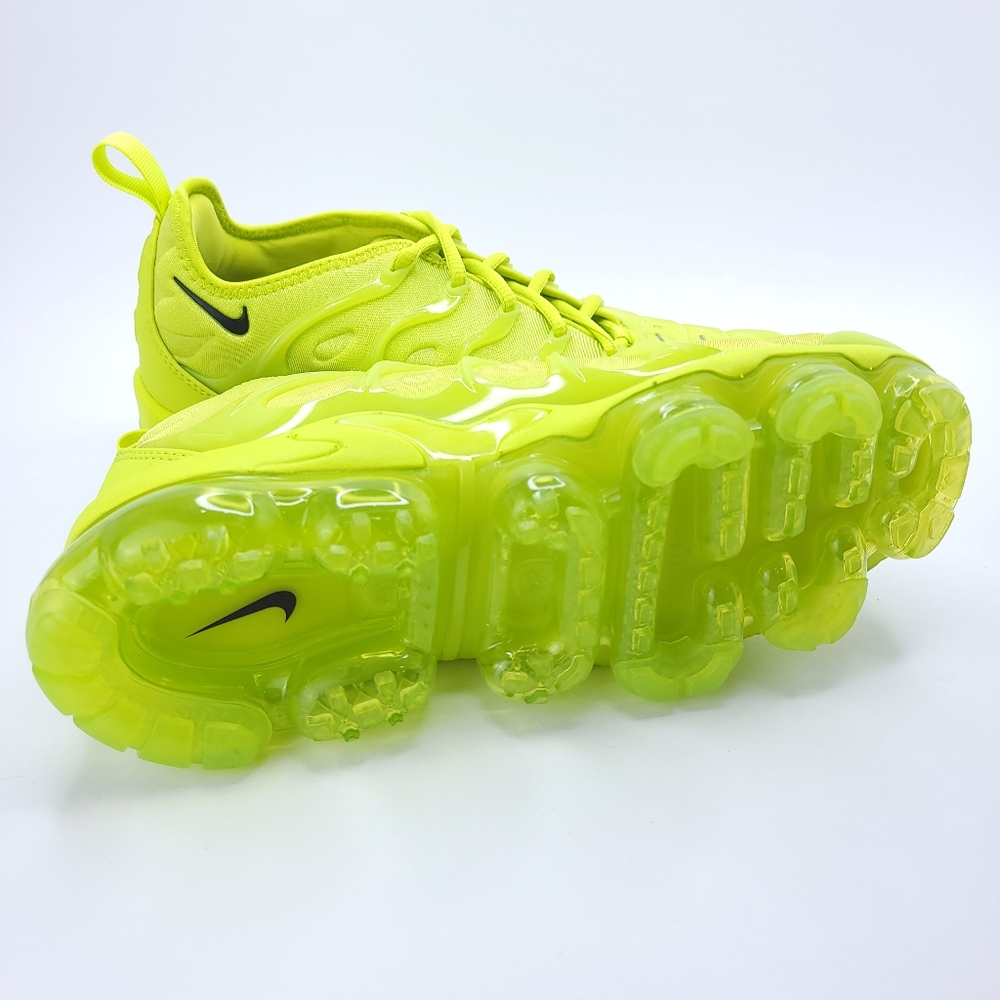 Nike Women's VaporMax Plus Shoes Tennis Ball Neon DX1784-300 - Picture 4 of 7